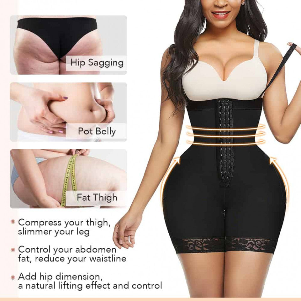 Sculpt Zip Bodysuit with Adjustable Straps