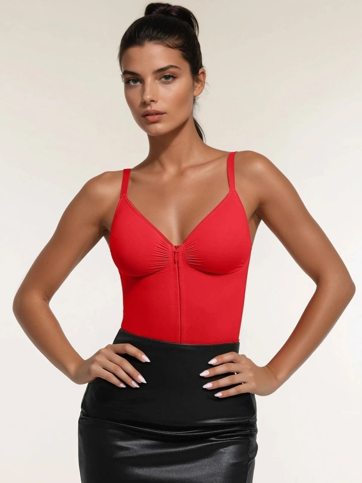 Tummy Control Bodysuit with Open Back