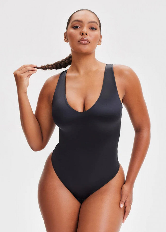 Satin Tank Thong Bodysuit