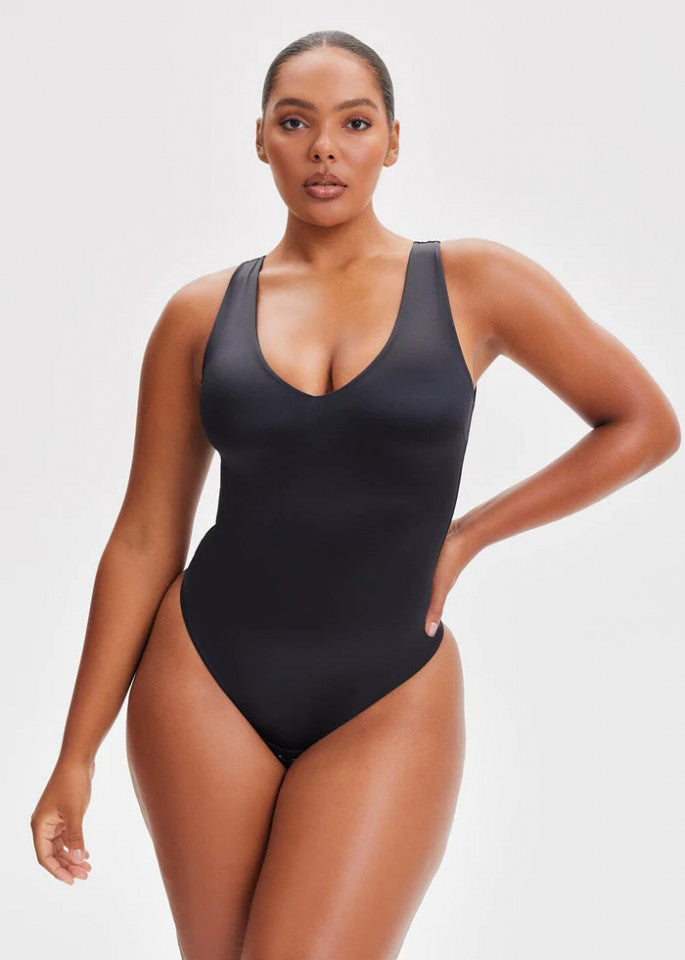 Satin Tank Thong Bodysuit