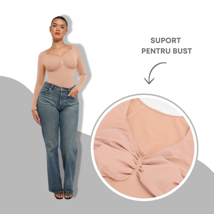 Seamless Long-Sleeve Bodysuit