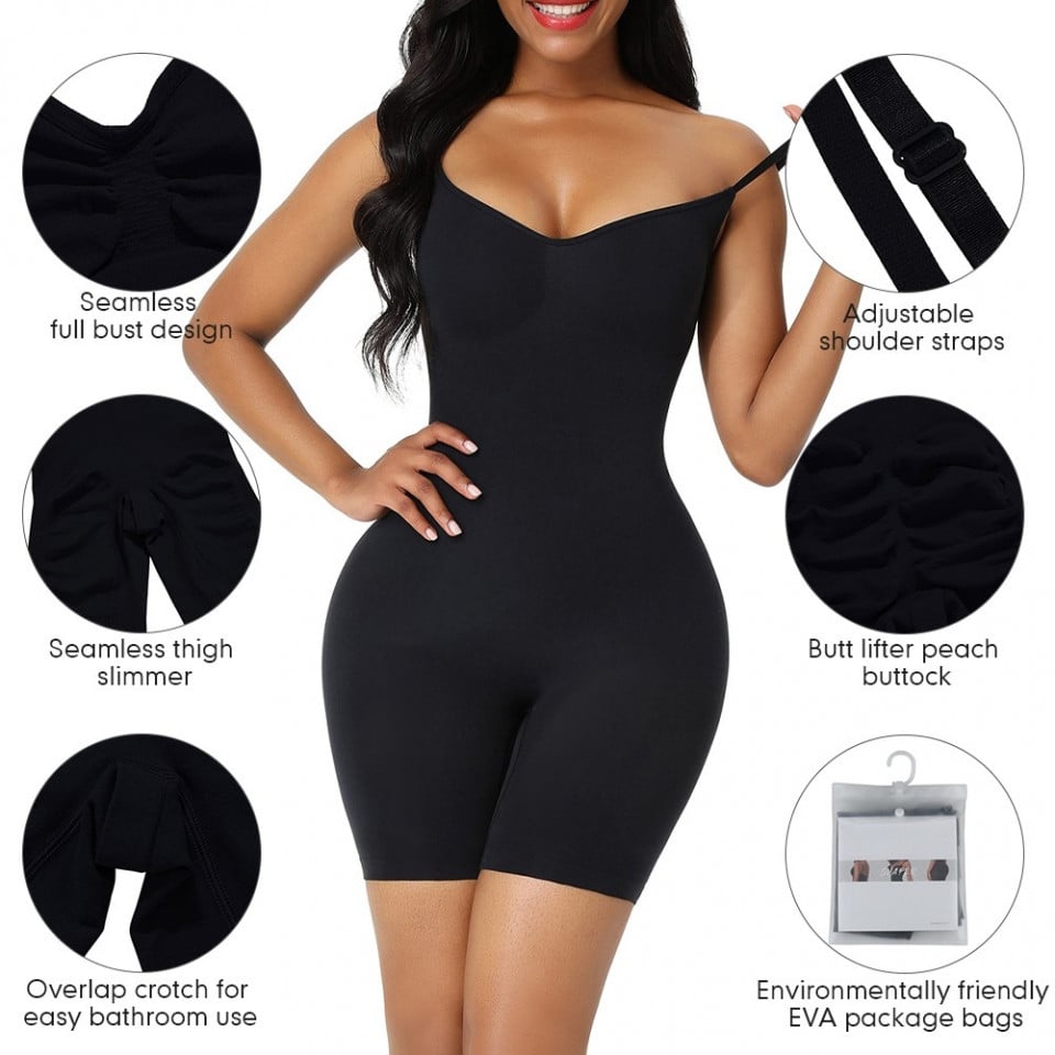 Tummy Control Thong Bodysuit