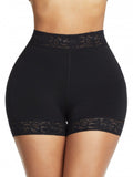 Lace High-Waist Shaping Brief - Black