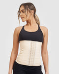 Glossy Latex Waist Trainer - Nude