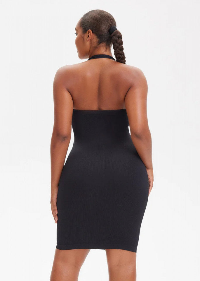 V-Neck Shaping Mini Dress