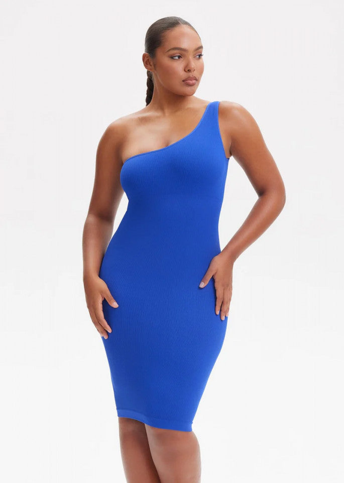 One-Shoulder Shaping Mini Dress