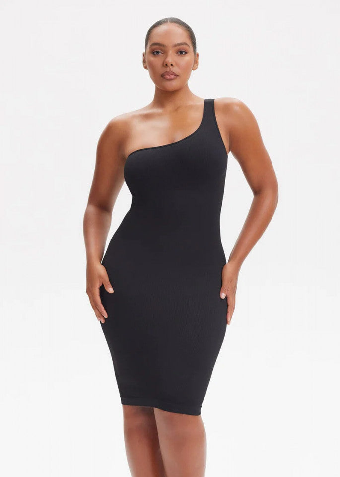 One-Shoulder Shaping Mini Dress