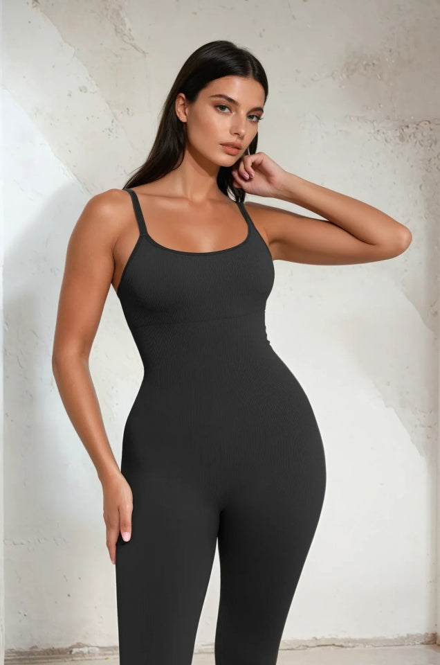 Seamless Thin-Strap Shaping Jumpsuit