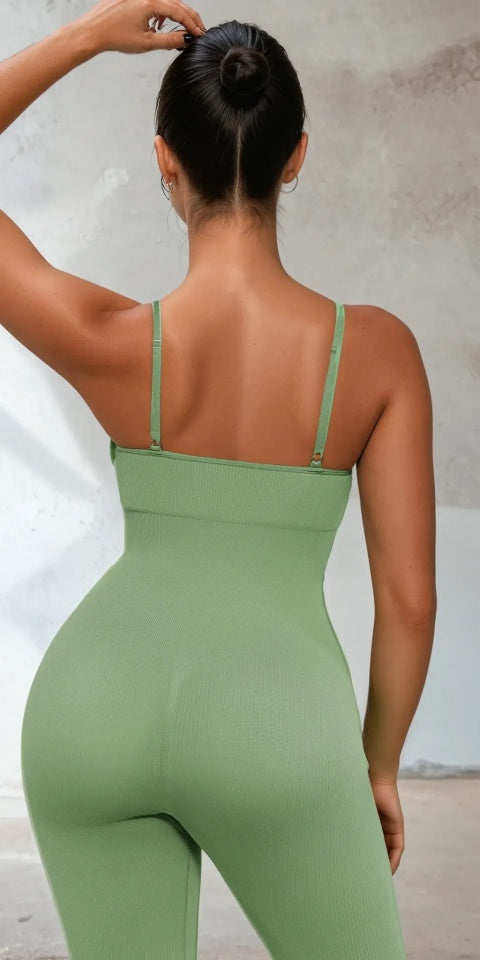 Seamless Thin-Strap Shaping Jumpsuit
