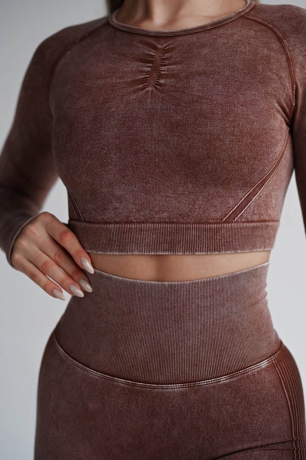 Seamless Two-Piece Set, Long Sleeve