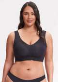 Seamless Back-Smoothing Bra - Black